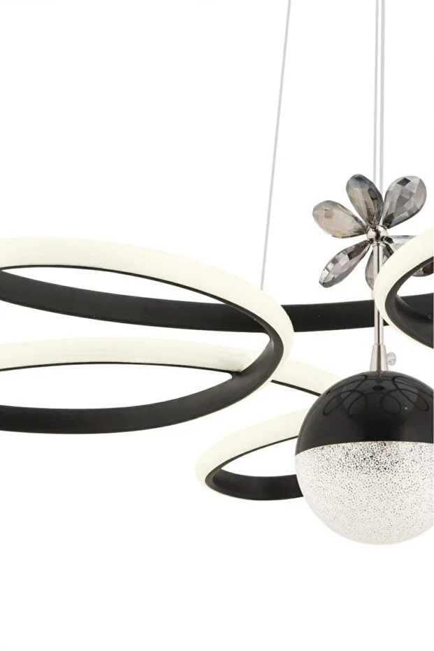 Papatya Kumandalı Gold 3 Renk Ledli Kumandalı Modern Led Avize